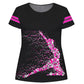 Black and hot pink gymnast girls blouse with name - Wimziy&Co.