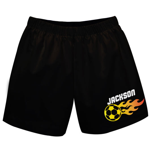 Soccer Ball Name Black Pull On Short - Wimziy&Co.