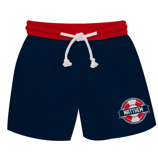 Nautical Name Navy Swimtrunk - Wimziy&Co.