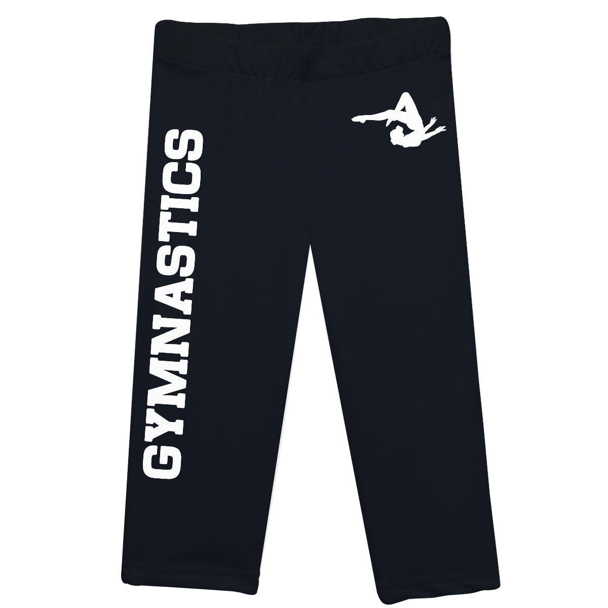 Black and white gymnastics capri leggings - Wimziy&Co.