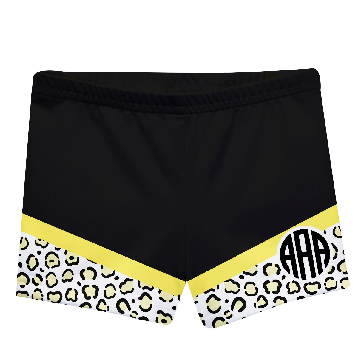 Animal Print Monogram Black Shorties - Wimziy&Co.