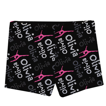 Black dance shorts with name - Wimziy&Co.