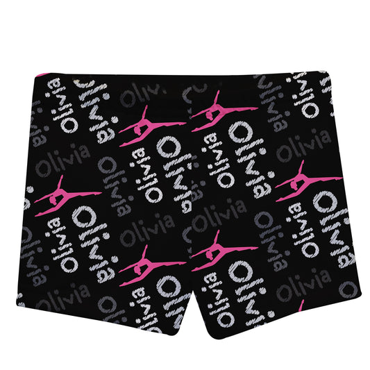 Black dance shorts with name - Wimziy&Co.
