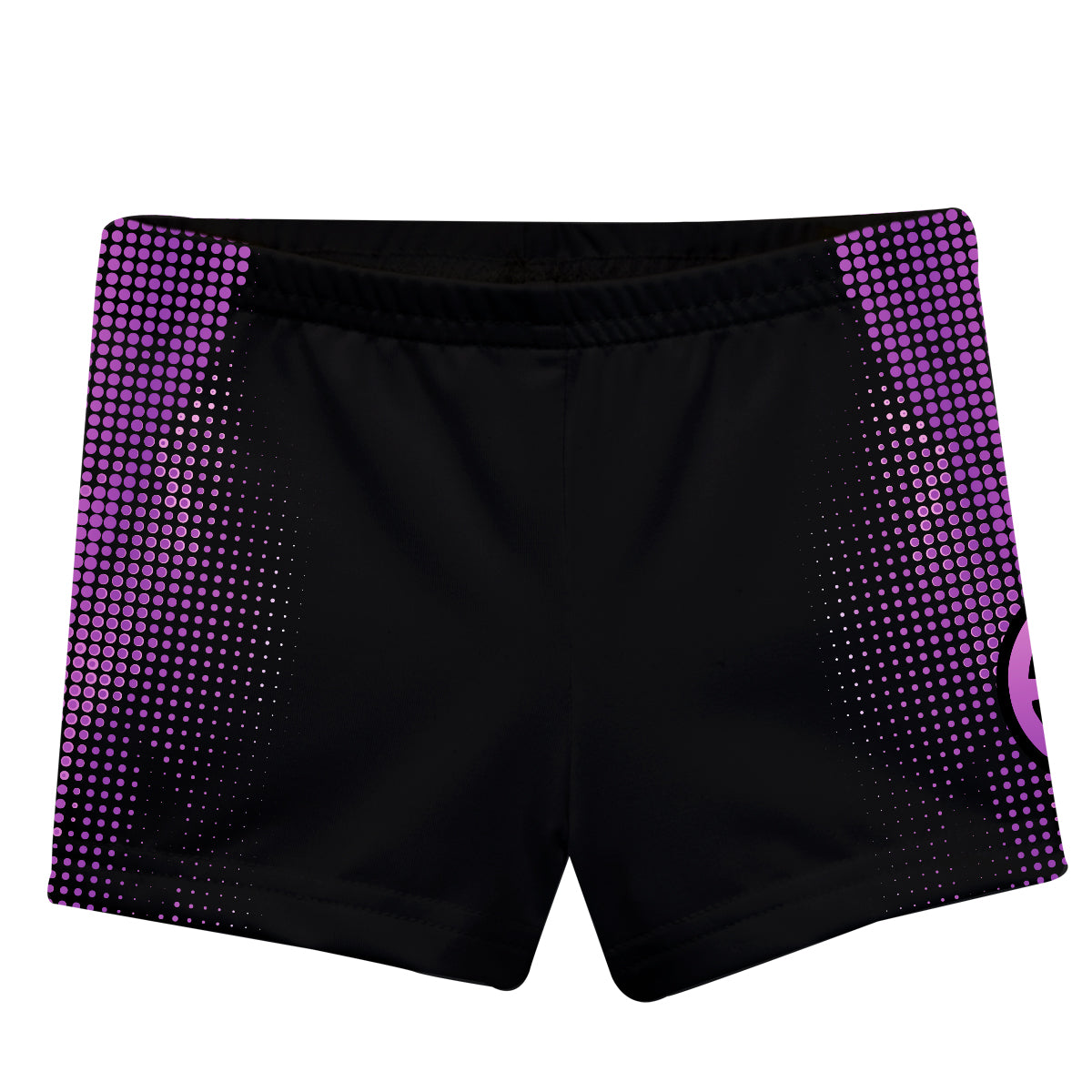 Geometric Monogram Purple and Black Shorties - Wimziy&Co.