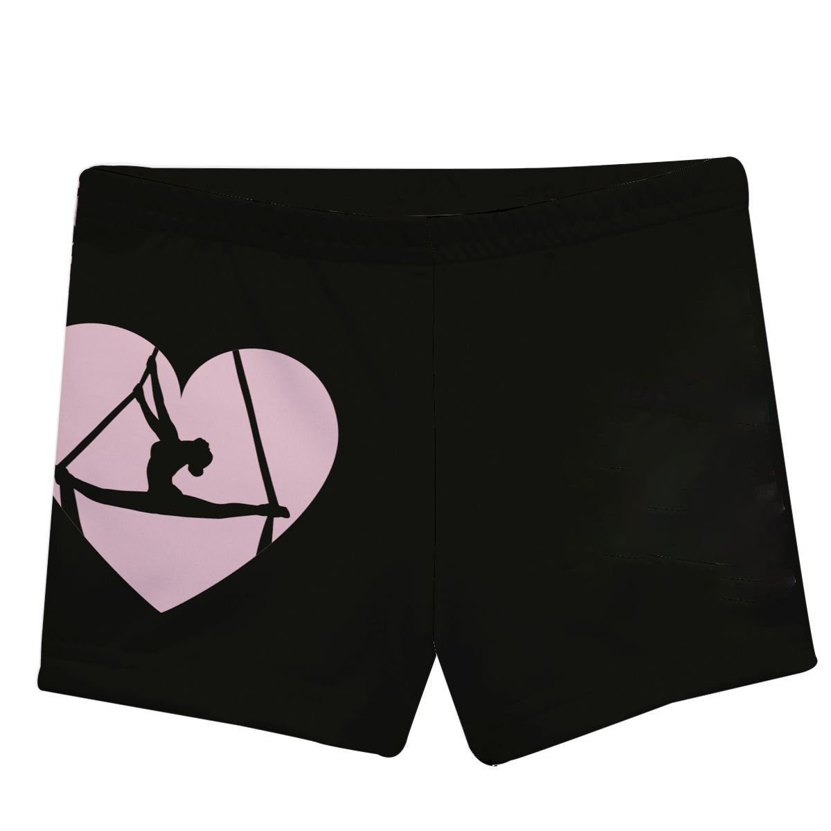 Gymnast Silhouette Name Black Shorties - Wimziy&Co.