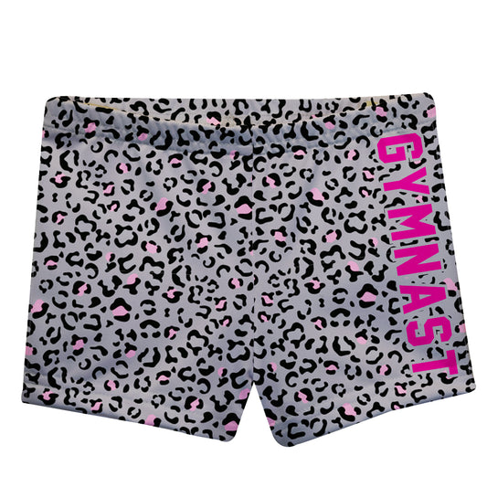 Gymnast Gray Animal Print Shorties - Wimziy&Co.