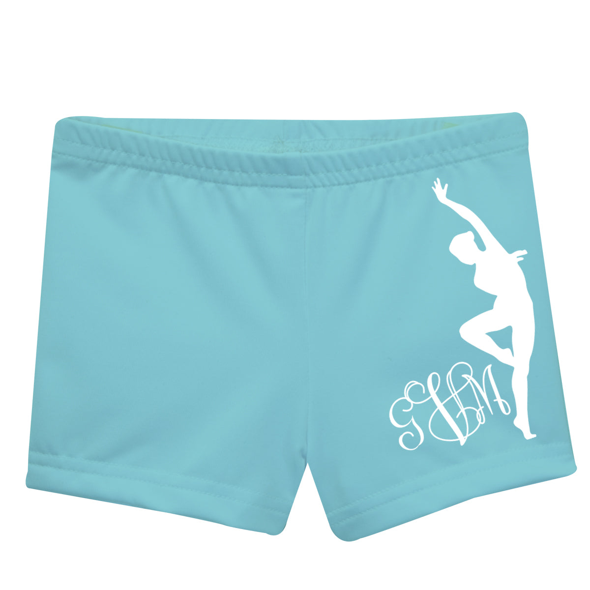 Interlock Monogram Aqua Shorties - Wimziy&Co.