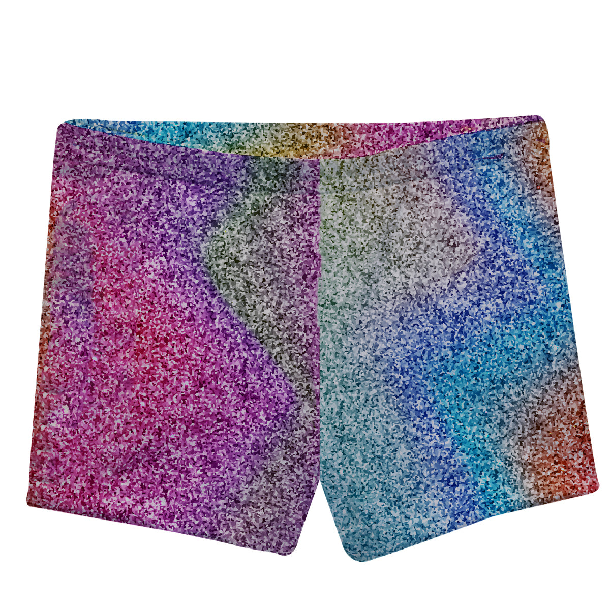 Multicolor glitter girls shorts with name - Wimziy&Co.