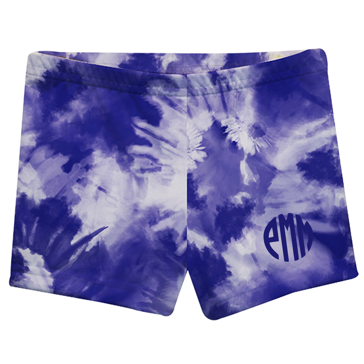 Purple and White Tie Dye Girls Shorties - Wimziy&Co.