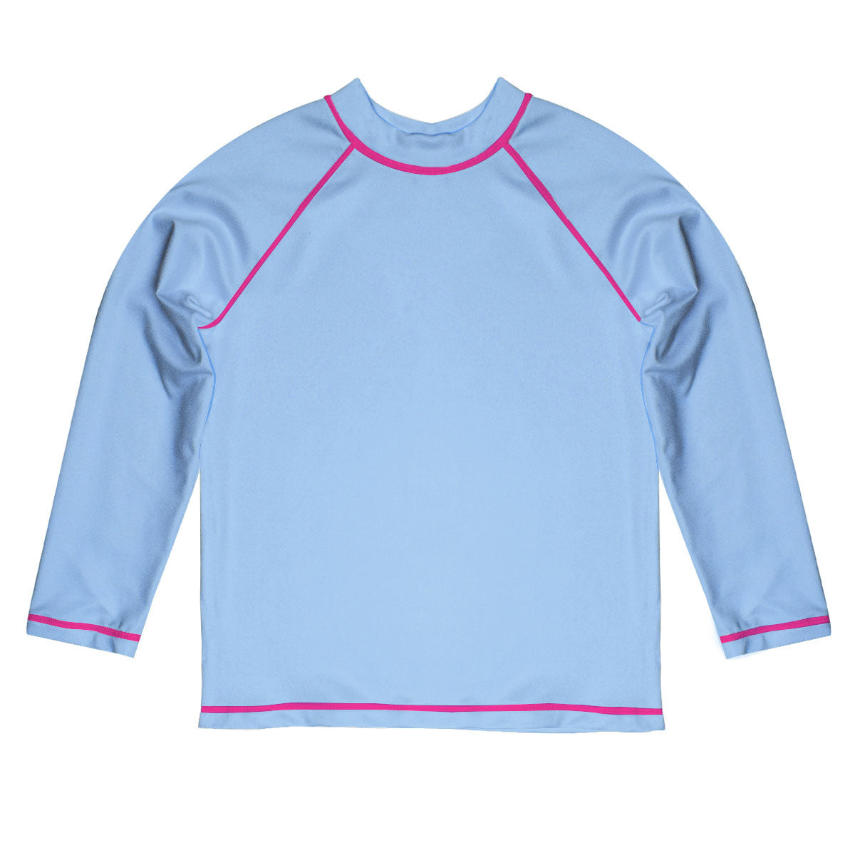 Monogram Light Blue Long Sleeve Rash Guard - Wimziy&Co.