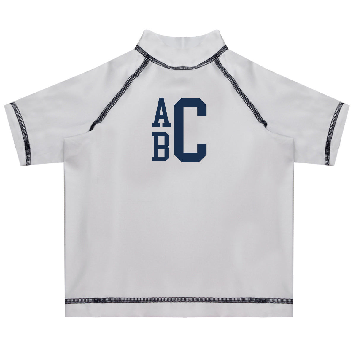 Monogram Short Sleeve Rash Guard - Wimziy&Co.