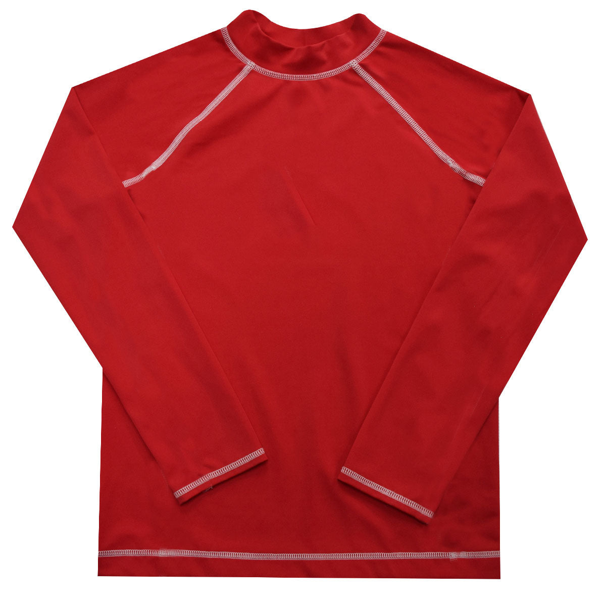 Monogram Red Long Sleeve Rash Guard - Wimziy&Co.