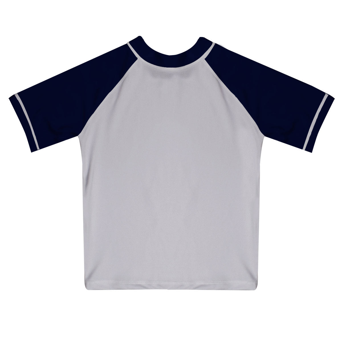 Monogram White and Navy Short Sleeve Rash Guard - Wimziy&Co.