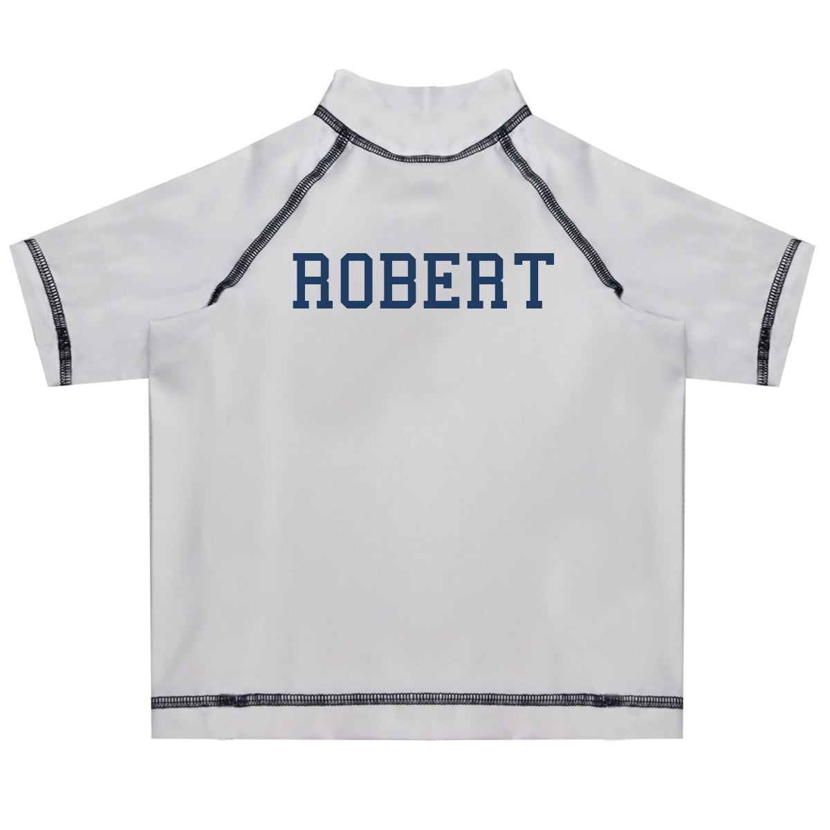 Name White Short Sleeve Rash Guard - Wimziy&Co.