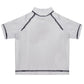 Monogram White Short Sleeve Rash Guard - Wimziy&Co.
