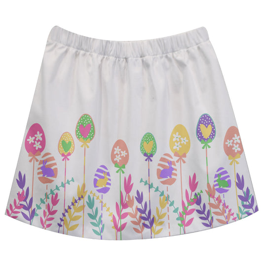 Easter Floral White Skirt - Wimziy&Co.