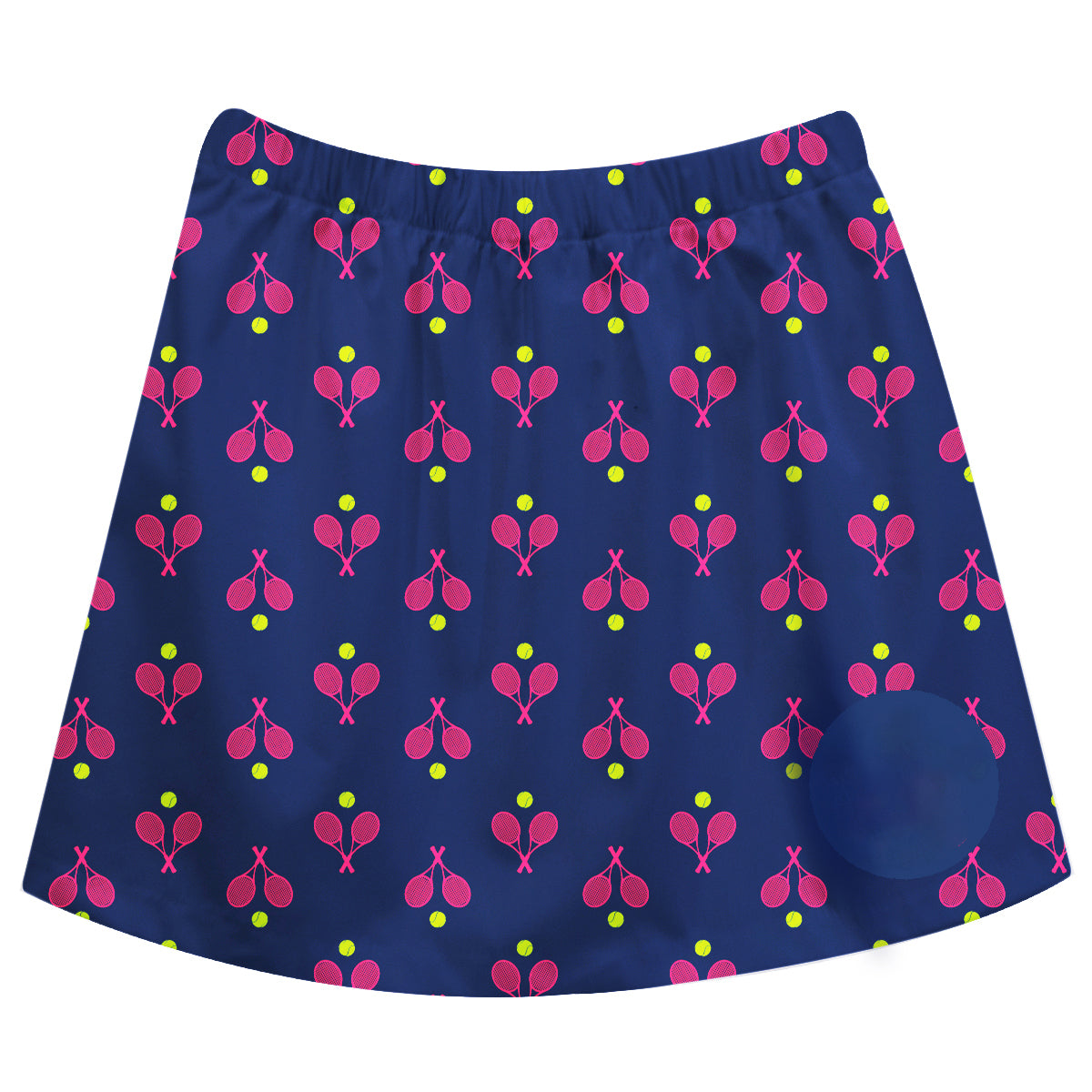 Tennis Print Monogram Navy Skirt - Wimziy&Co.