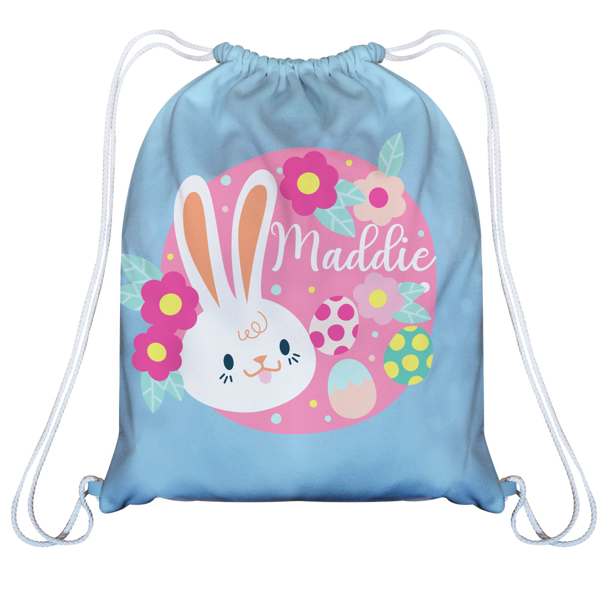 Bunny Name Light Blue Gym Bag - Wimziy&Co.