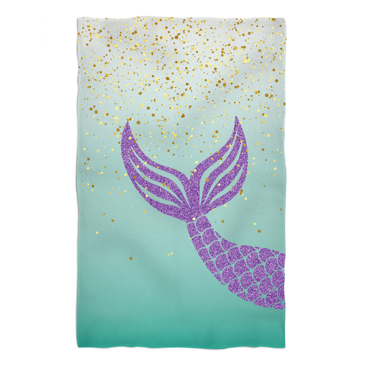 Mermaid Name Aqua Degrade Towel - Wimziy&Co.