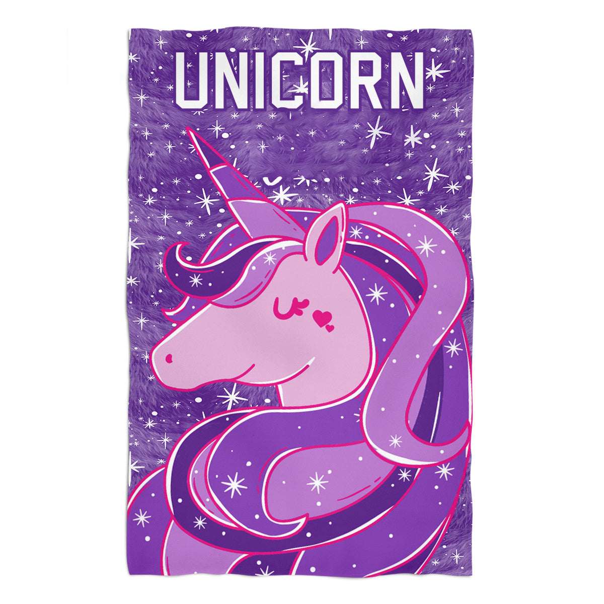 Unicorn Name Purple Towel - Wimziy&Co.