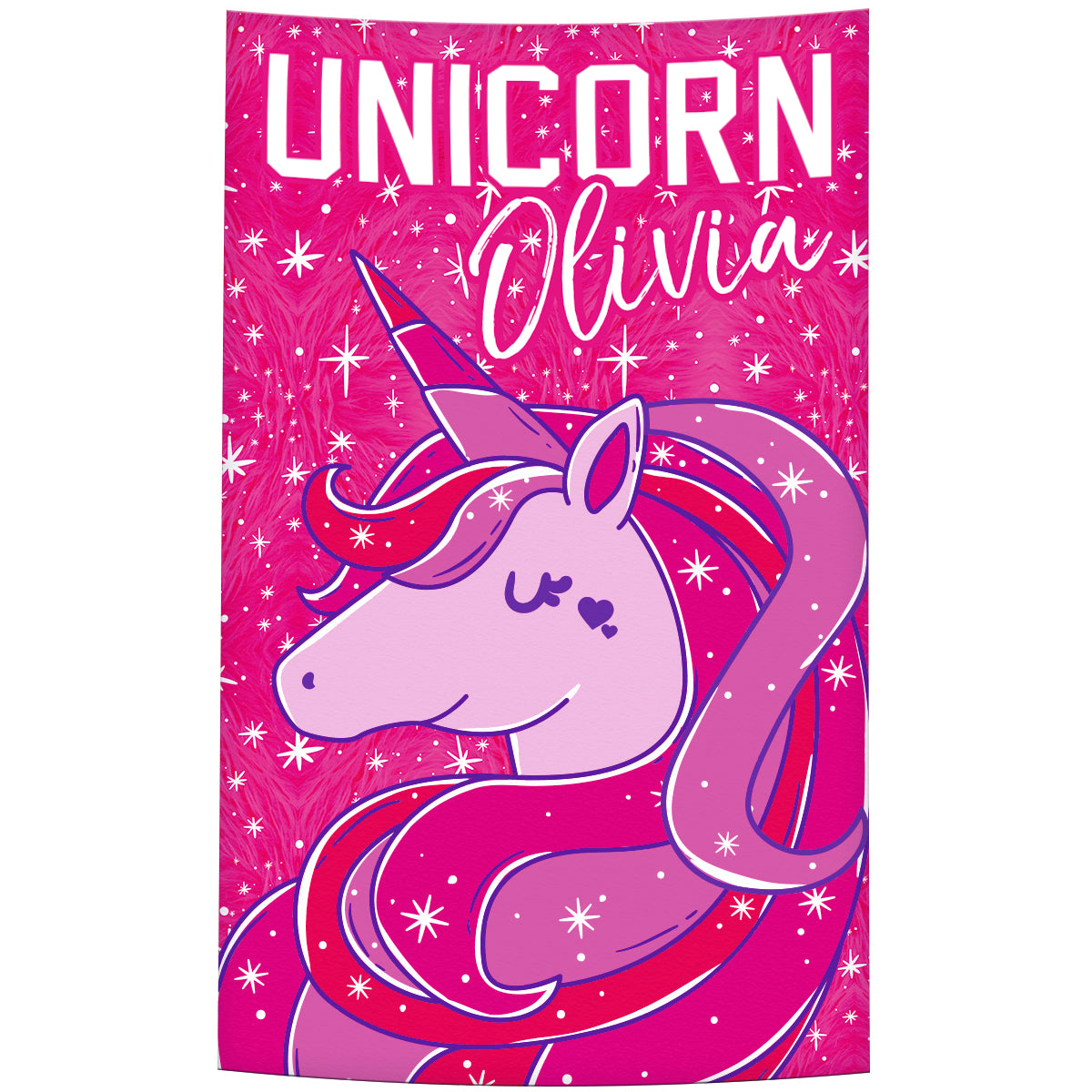 Unicorn Name Pink Towel - Wimziy&Co.