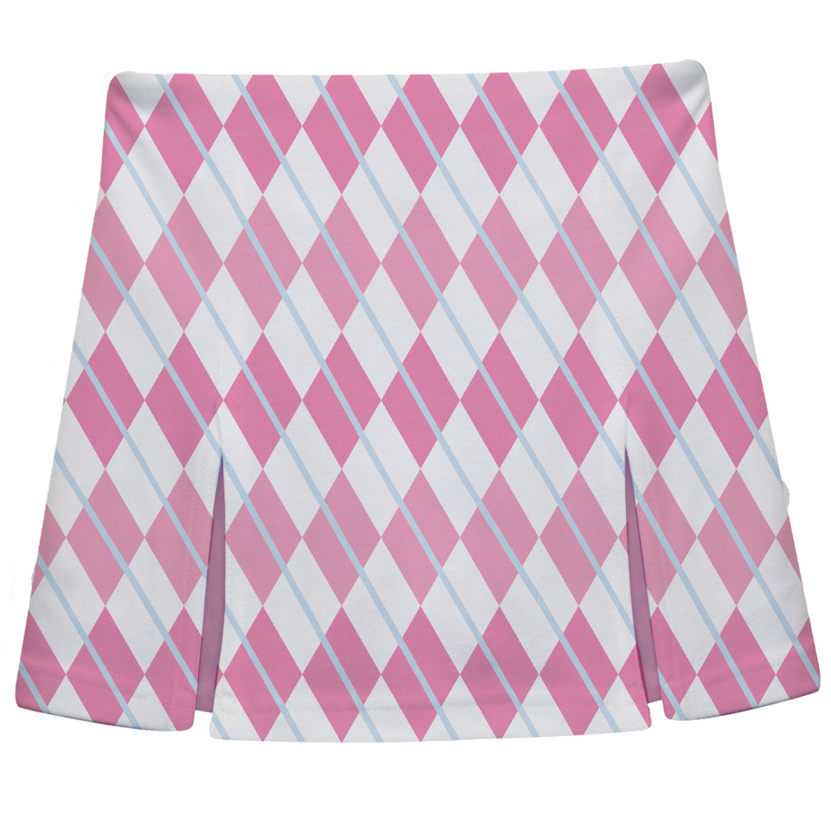 Argyle White and Pink Skort