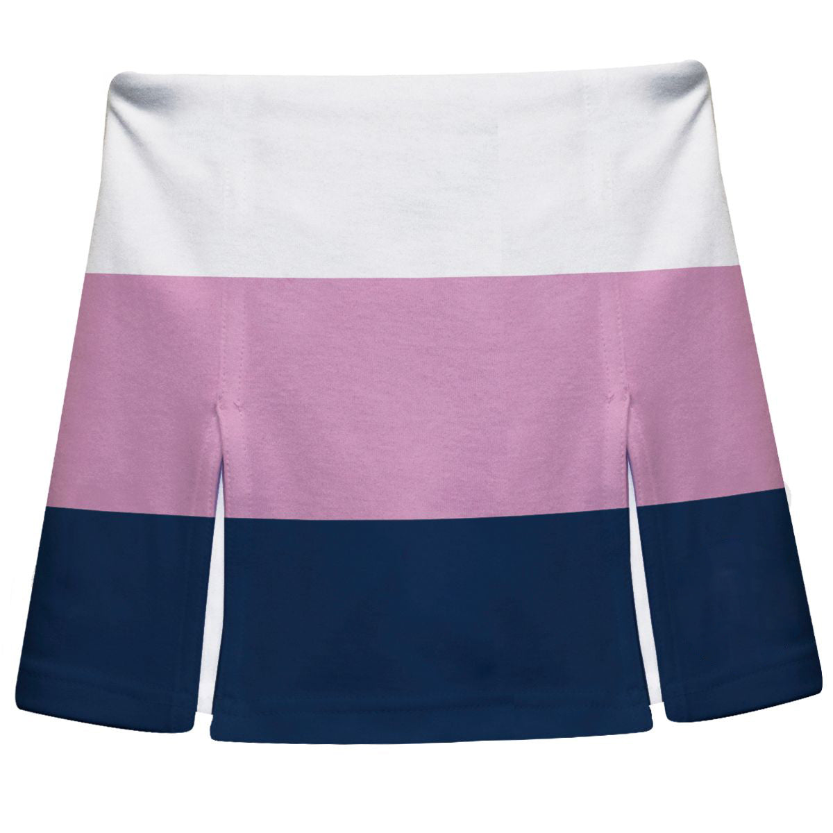 Monogram White Pink and Navy Stripes Skort - Wimziy&Co.