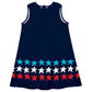 American Monogram Navy A Line Dress - Wimziy&Co.