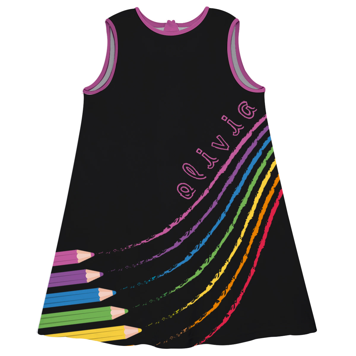 Colors Name Black A Line Dress