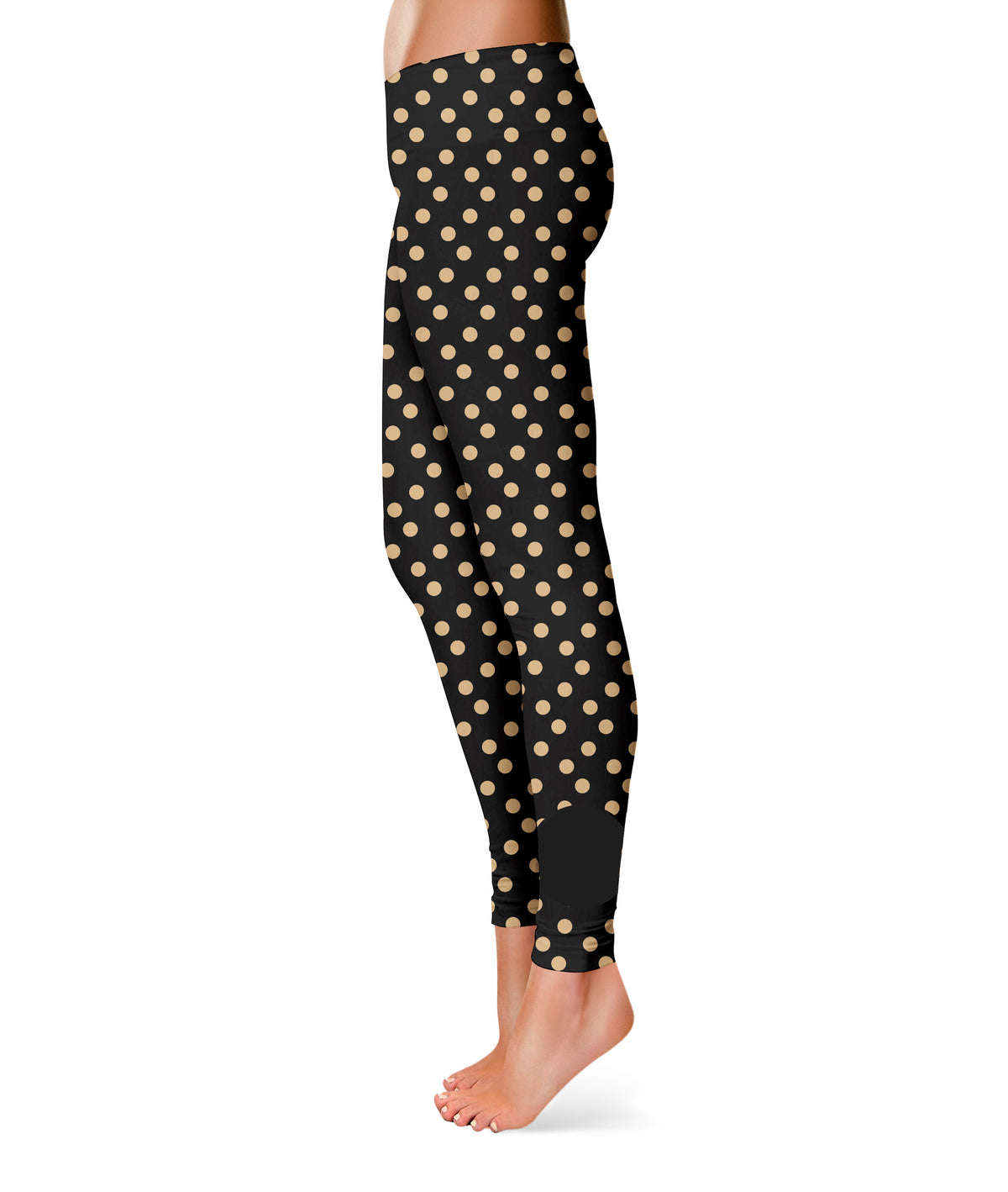 Monogram Black Polka Dots Leggings - Wimziy&Co.