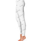 Unicorn And Name Print White Leggings - Wimziy&Co.