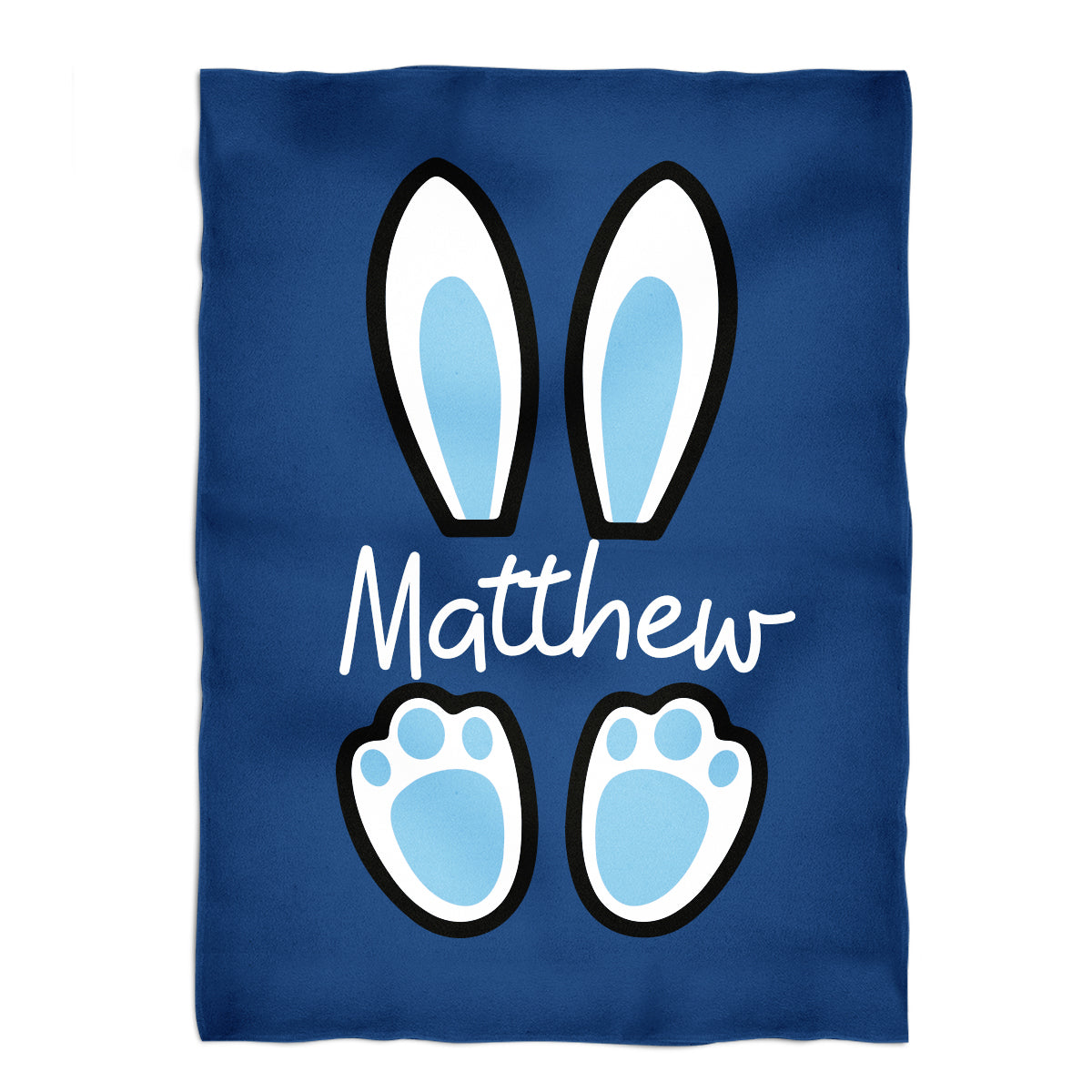 Bunny And Easter Eggs Pint Monogram Purple Minky Blanket - Wimziy&Co.