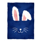 Bunny Name Navy Minky Blanket - Wimziy&Co.
