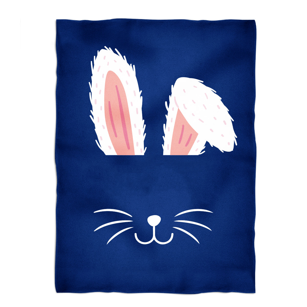 Bunny Name Navy Minky Blanket - Wimziy&Co.