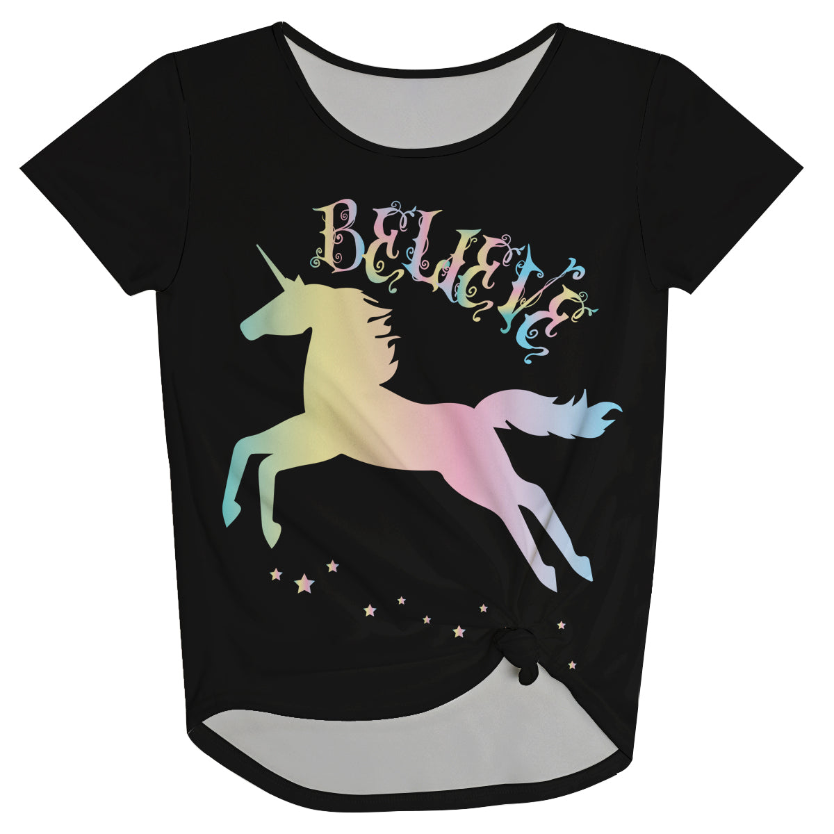 Believe Black Knot Top - Wimziy&Co.