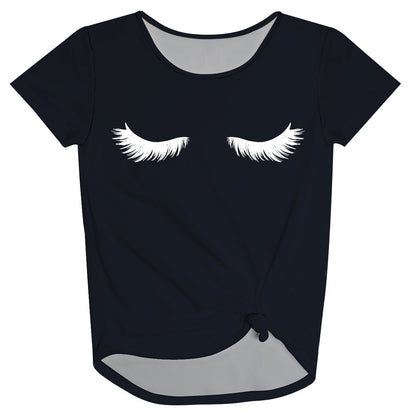 Eyelash Black Knot Top - Wimziy&Co.