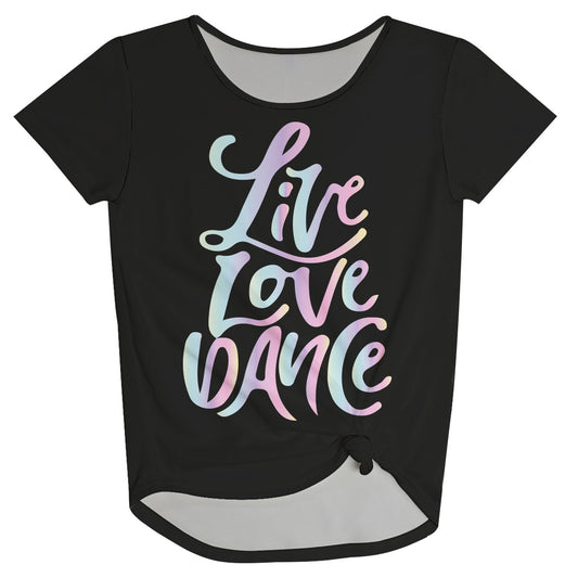 Live Love Dance Black Knot Top - Wimziy&Co.