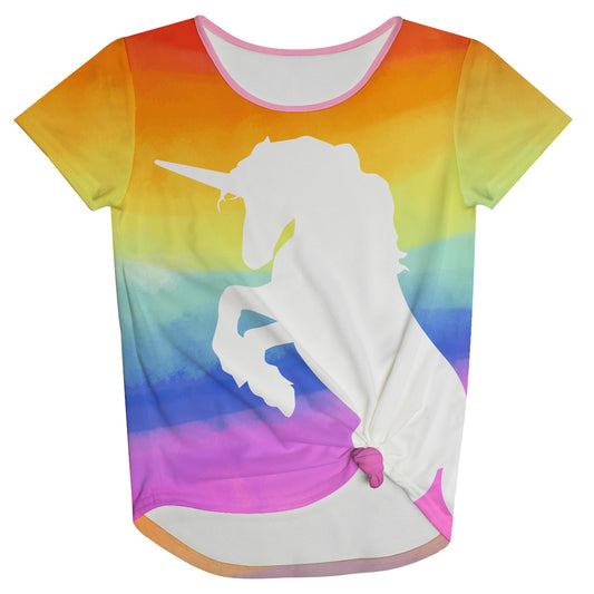 Unicorn Colors Knot Top - Wimziy&Co.