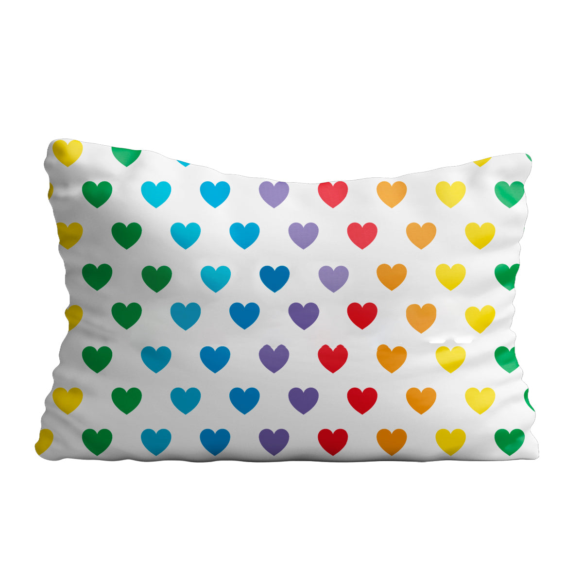 Hearts print name  white pillow case - Wimziy&Co.