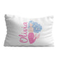Mermaid name white pillow case - Wimziy&Co.