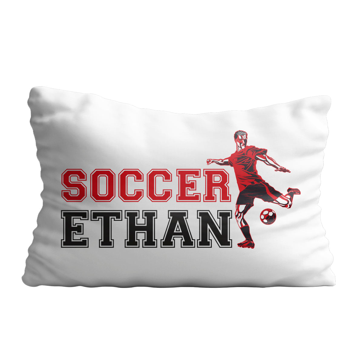 Soccer player name white pillow case - Wimziy&Co.