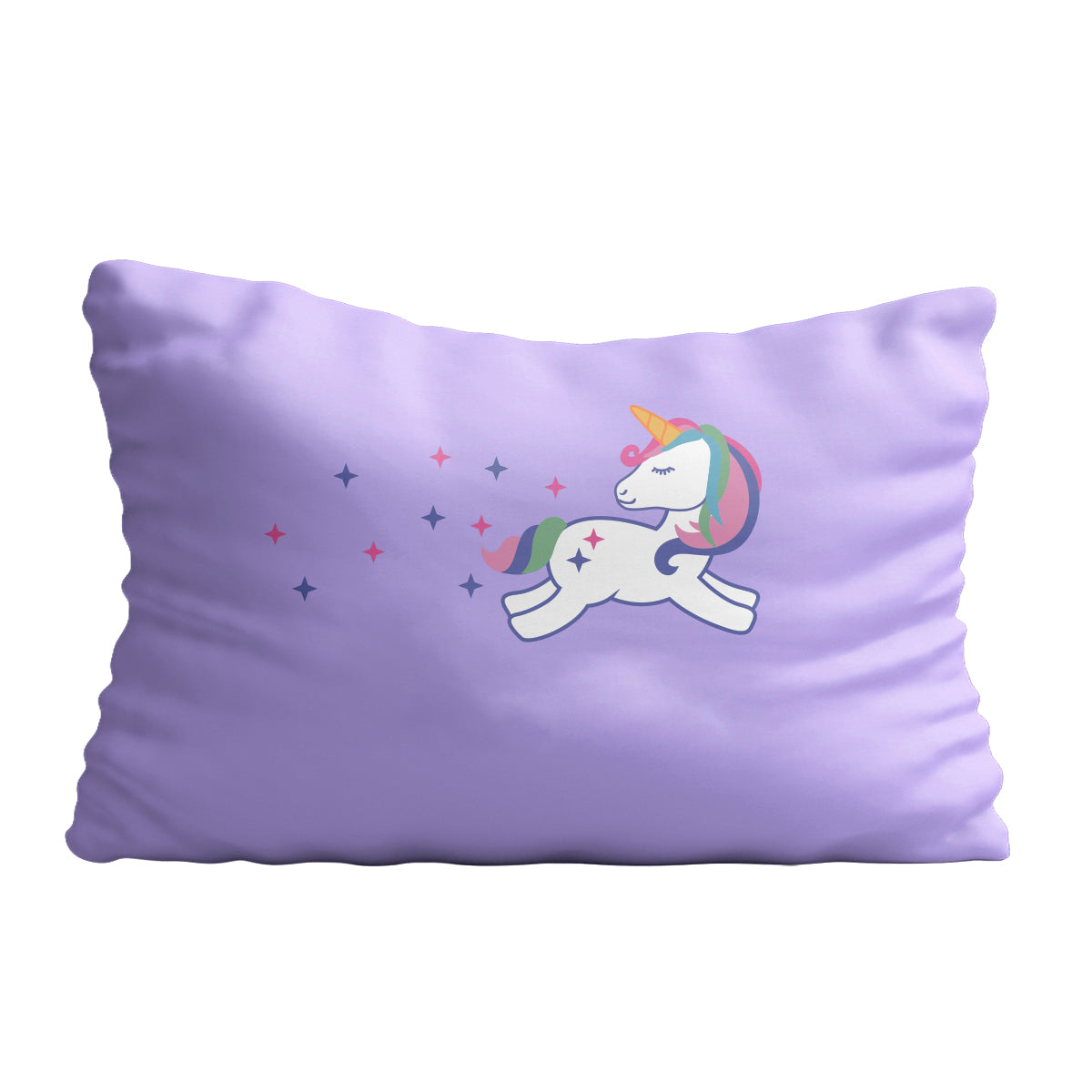 Unicorn name purple pillow case - Wimziy&Co.