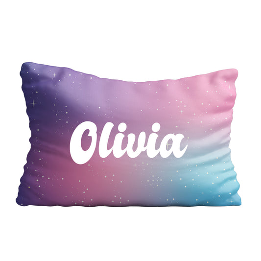 Universe name purple and pink degrade pillow case - Wimziy&Co.