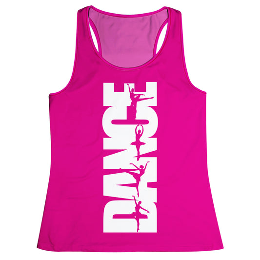Dance Silhouette Hot Pink Tank Top - Wimziy&Co.