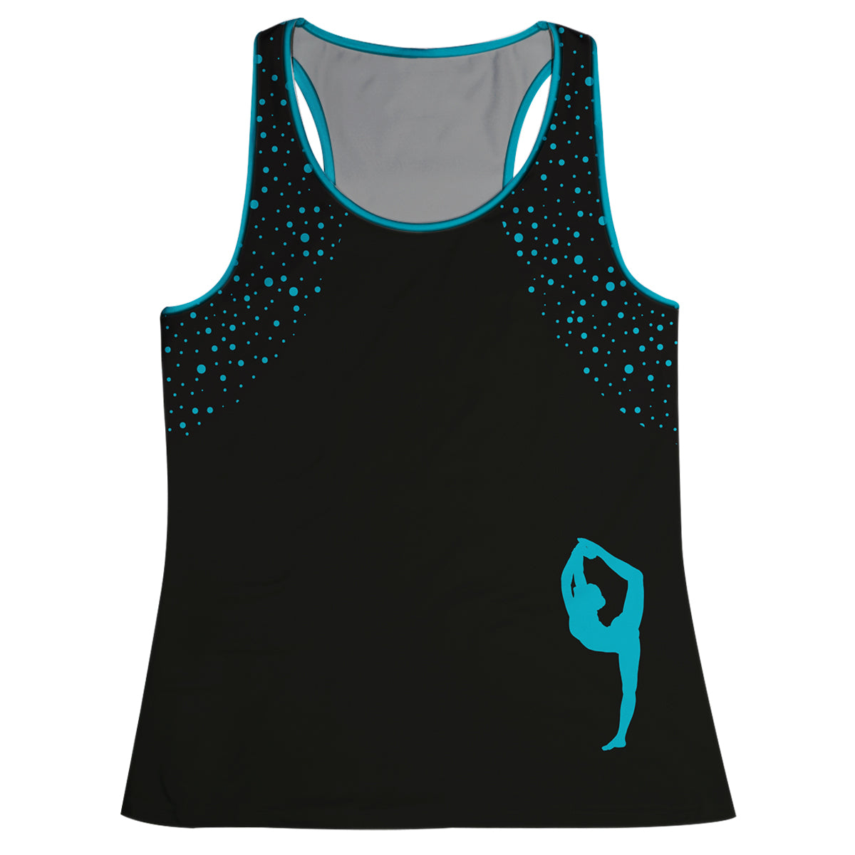 Gymnast Silhouette Black Tank Top - Wimziy&Co.
