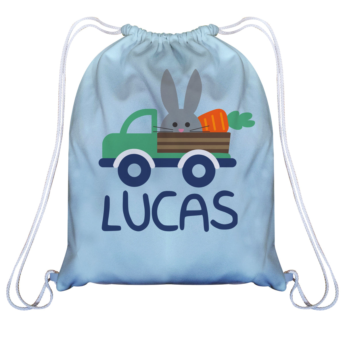 Bunny Truck Name Light Blue Easter Bag - Wimziy&Co.