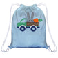Bunny Truck Name Light Blue Easter Bag - Wimziy&Co.